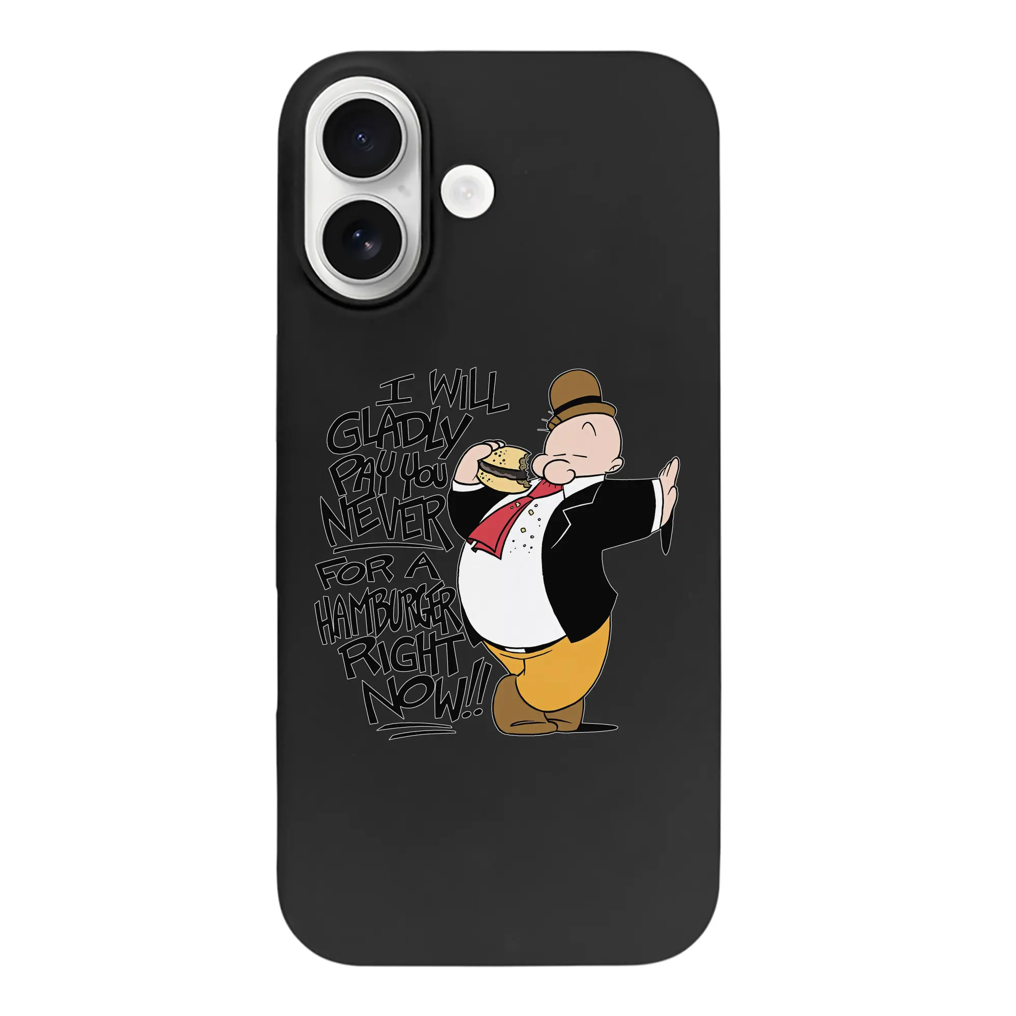 ポパイ グッズ ウィンピー - iPhone 17 シリーズ シリコンケース 薄型 耐衝撃 指紋防止 ソフトタッチカバー 精密フィット 傷防止 保護ケース iPhone 17/17 Air/17 Pro/17 Pro Max 対応